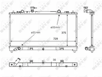 Zdjęcie produktu dla Chłodnica Mazda 6 2,0Mzr-Cd/2,2D 07-12