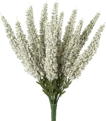 Produktbild von artplants.de Künstliche Erika MIRAKY, Steckstab, weiß, 26cm - Kunstblume Besenheide