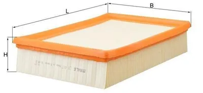 Produktbild von Luftfilter MAHLE LX 417 Filtereinsatz