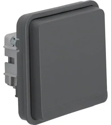Imagen del producto de Hager, enchufe SCHUKO con tapa abatible y protección adicional contra el contacto. Modelo WNA160