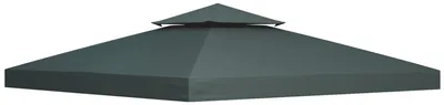 Produktbild von Ersatzdach fš¹r Pavillon 3x3m wasserabweisend Pavillondach fš¹r Metallpavillon Pavillon Ersatzdach Gartenpavillon Partyzelt Gartenzelt Polyester Kohlegrau