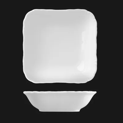 Zdjęcie produktu dla Kwadratowa miska 24 cm, biała porcelana, Werona, G. Benedikt
