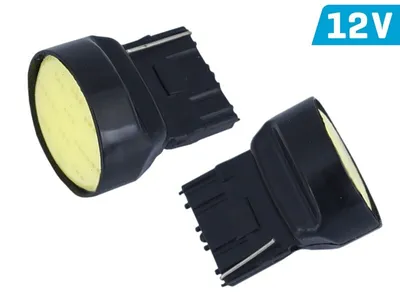 Zdjęcie produktu dla Żarówka VISION W21W (T20d) 12V 1x COB LED, CANBUS, biała, 2 szt.
