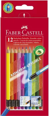 Immagine prodotto di FABER-CASTELL Buntstift radierbar 12er Kartonetui