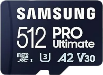 Produktbild von Samsung MB-MY512SB/WW, 512 GB, MicroSDXC, UHS-I, 200 MB/s, 130 MB/s, Class 3 (U3)