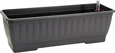 Produktbild von alpfa 852539 Pflanzkasten mit Bewässerung - 60 cm - Farbe: ANTHRAZIT