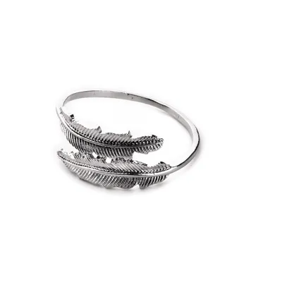 Produktbild von Adrianne Serviette Silber Federn 4Cmxh2Cm