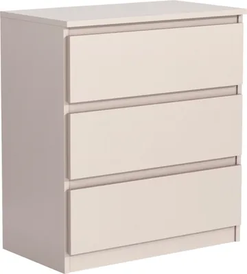 Produktbild von meble masztalerz Kommode Kaschmir 3 Schubladen 70 cm - Sideboard für Wohnzimmer - H: 78,5 cm, B: 70 cm