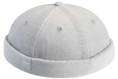 Immagine prodotto di Cappello da baseball Reell, colore grigio, in tessuto corduroy.