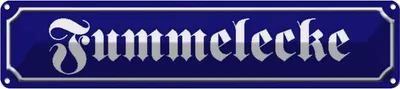 Produktbild von vianmo Blechschild 10x46 cm Fummelecke Witz Humor Lustig Spaß