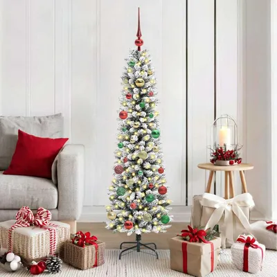 Immagine prodotto di Maison Exclusive - Albero di Natale artificiale, colore bianco, altezza 150 cm
