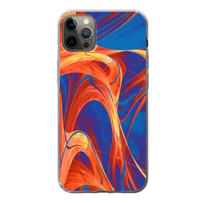 Produktbild von MuchoWow® Handyhülle Schutzhülle Hülle für iPhone 13 Pro Max Kunst - Wellen - Farbe - Psychedelisch Silikon Softcase Handy Hülle - Mobiltelefon