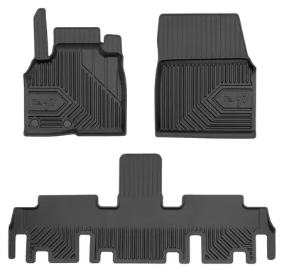 Productafbeelding van Rubberen automatten voor Renault Espace IV 2002-2014 (MPV) – 3-delig, zwart, op maat