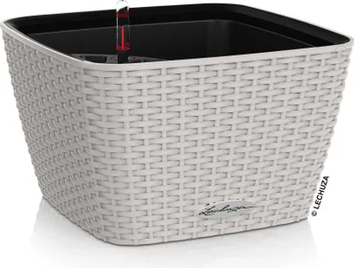 Obrázek produktu pro Lechuza Samozavlažovací květináč Bacino Cottage, průměr 27 cm, světle šedá
