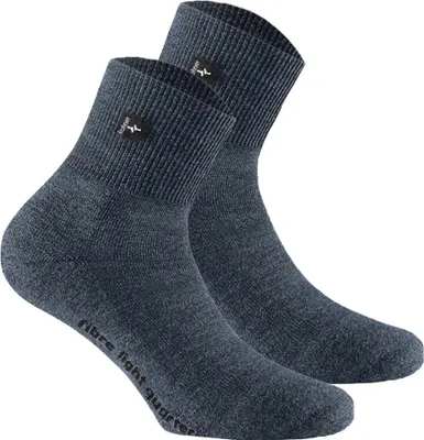 Produktbild von Rohner Advanced Socks Uni Quarter Trekking Socken 2er Pack - Fibre Light Quarter Blau 44-46
