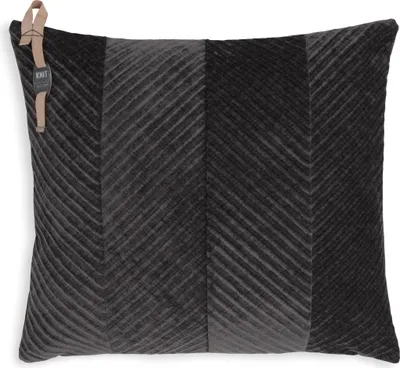 Produktbild von Knit Factory Beau Kissen - Anthrazit - 50x50 cm