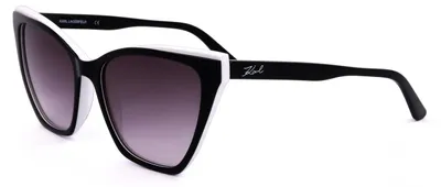 Produktbild von Karl Lagerfeld KL6033S Black/white 54/16/140 Damen Sonnenbrillen