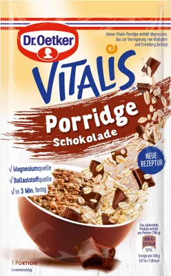 Produktbild von Dr. Oetker Vitalis Porridge Schokolade 61g