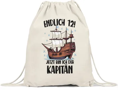 Produktbild von Geburtstag 12 Jahre Turnbeutel 12 Jahre 12. Geburtstag Pirat Piraten Motto