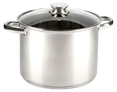 Productafbeelding van Vier kookpannen (OI20) met deksel, roestvrij staal, 20 cm diameter, geschikt voor inductiekookplaten