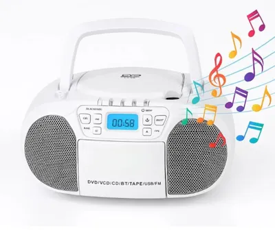 Image de Lecteur DVD multifonction - Radio à cassettes - Bluetooth - USB et microSD/TF - Enregistrement - Télécommande