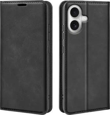 Produktbild von Mobigear Retro Slim iPhone 17 Hülle Klapphülle Geldbörse - Schwarz