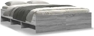 Immagine prodotto di vidaXL Giroletto grigio Sonoma 120x200 cm in materiale ligneo
