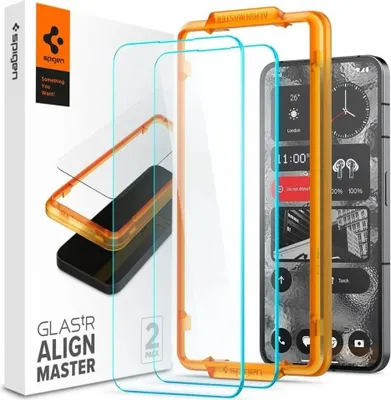 Zdjęcie produktu dla Spigen Nothing Phone 2 Ochraniacz ekranu ze szkła hartowanego Alm Glas.Tr, 2 szt