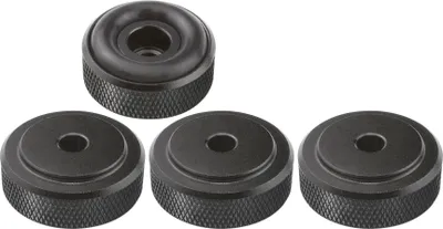Produktbild von Dynavox Gerätefüße mini mit Rändelung schwarz, 4 Stück