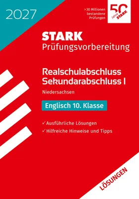 Produktbild von STARK Lösungen zu Englisch - Realschulabschluss 2027 Niedersachsen - Prüfungsvorbereitung