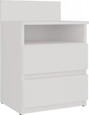 Produktbild von Nachttisch Wolfgang Weiß mit 2 Schubladen