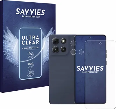 Produktbild von 18x Für Motorola Moto G86 Power (Display+Kamera) Schutzfolie Savvies Displayschutz Display Schutz Folie Klar Transparent