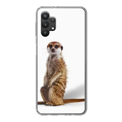Produktbild von MuchoWow® Handyhülle Schutzhülle Hülle für Samsung Galaxy A32 5G Erdmännchen - Tiere - Fell Silikon Softcase Handy Hülle - Softcase