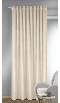 Produktbild von Fertigschal verdeckte Schlaufen "Glory/Anna/Lucy/Viva/Zenato" -  Größe (HxB): 245x135cm  Beige