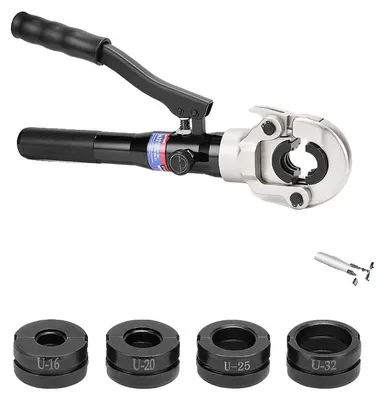 Obrázok produktu pre Hydraulické kliešte na krútenie, manuálne ovládanie, vhodné pre meď a nehrdzavejúca oceľ, pre káble s priemerom 16, 20, 25 a 32 mm