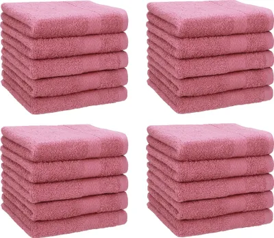 Produktbild von Betz 20 Stück Seiftücher 30x30 cm PREMIUM 100% Baumwolle Set Farbe: altrosa