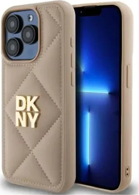Obrázek produktu pro Etui Dkny Quilted Stack Logo Na Iphone 15 Pro Max - Beżowe
