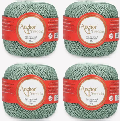 Obrázek produktu pro 4 x příze Anchor Freccia 6 – mercerizovaná bavlněná příze pro háčkování (barva 00875)