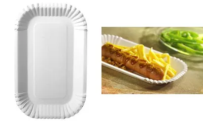 Produktbild von Papstar 11180, Schüssel, Rechteckig, Karton, Weiß, Einfarbig, 100 Stück(e)