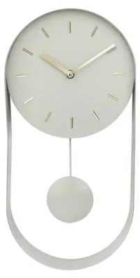 Obrázek produktu pro SensaHome nástěnné hodiny Sofia - Minimalistické kyvadlové hodiny - Hodiny ve skandinávském stylu, severský design - Ø20 cm - Pastelově zelená barva