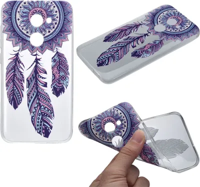 Produktbild von Henna Cover für Alcatel A3 Case Schutz Hülle Silikon Traumfänger
