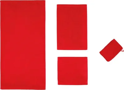 Produktbild von Cawö Handtuch Lifestyle 7007 Farbe rot Größe 50x100 cm