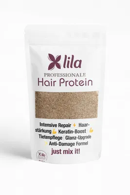 Produktbild von Lila Hair Protein 50 g – Intensive Repair | Haarstärkung | Glanz-Boost | Keratin-Effekt | Tiefenpflege-Formel Saç protein maske