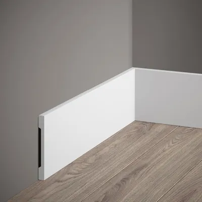 Produktbild von PROVISTON | Sockelleiste Polystyrol | 10 x 100 x 2000 mm | Weiß | Kunststoff