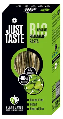 MAKARON PROTEINOWY (Z SOI EDAMAME) SPAGHETTI BEZGLUTENOWY BIO 250 g - JUST TASTE