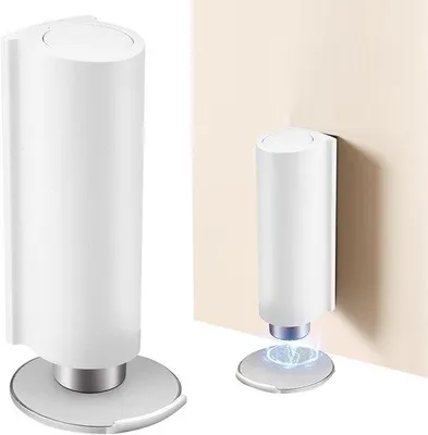 Obrázok produktu pre Magnetický dverový doraz, nerezová oceľ, interiérové dvere, neviditeľný, vhodný do domácností, kancelárií a kúpeľní