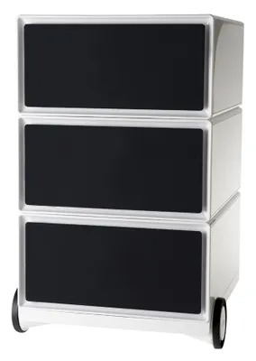 Produktbild von PAPERFLOW Rollcontainer "easyBox" 3 Schübe weiß / schwarz