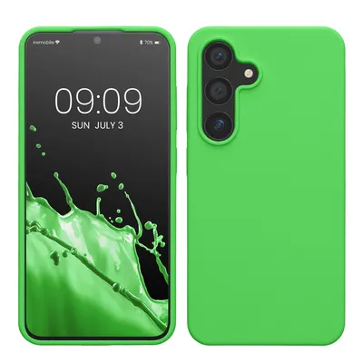 Produktbild von kwmobile Hülle kompatibel mit Samsung Galaxy S24 Hülle - Silikon Handy Case - Handyhülle für Samsung S24 weiche Oberfläche - kabelloses Laden für
