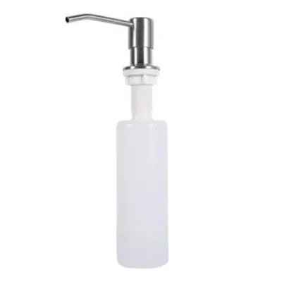 Obrázek produktu pro Dávkovač mýdla nebo pleťového mléka do kuchyňského dřezu, kartáčovaný nikl, dávkovač mýdla do kuchyňského dřezu, dávkovač mýdla do barového dřezu