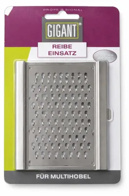 Produktbild von Gigant Reibe Einsatz für Multihobel | Edelstahl Reibeinsatz | Ersatzteil für Gemüsehobel | grobe Küchenreibe für Gemüse, Käse & Obst | rostfrei & langlebig